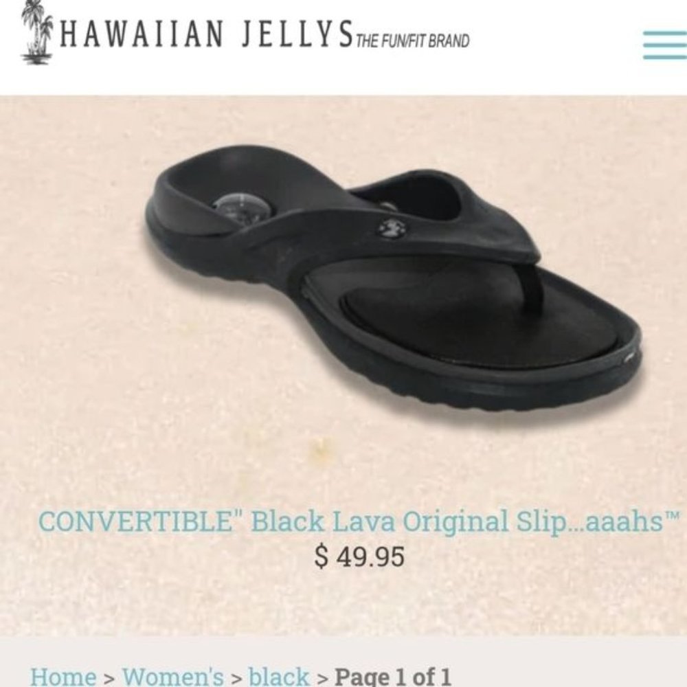 Hawaiian Jellys Ultra Comfort Slide Flip Flops Sandal Sz 6 - Picture 8 of 9